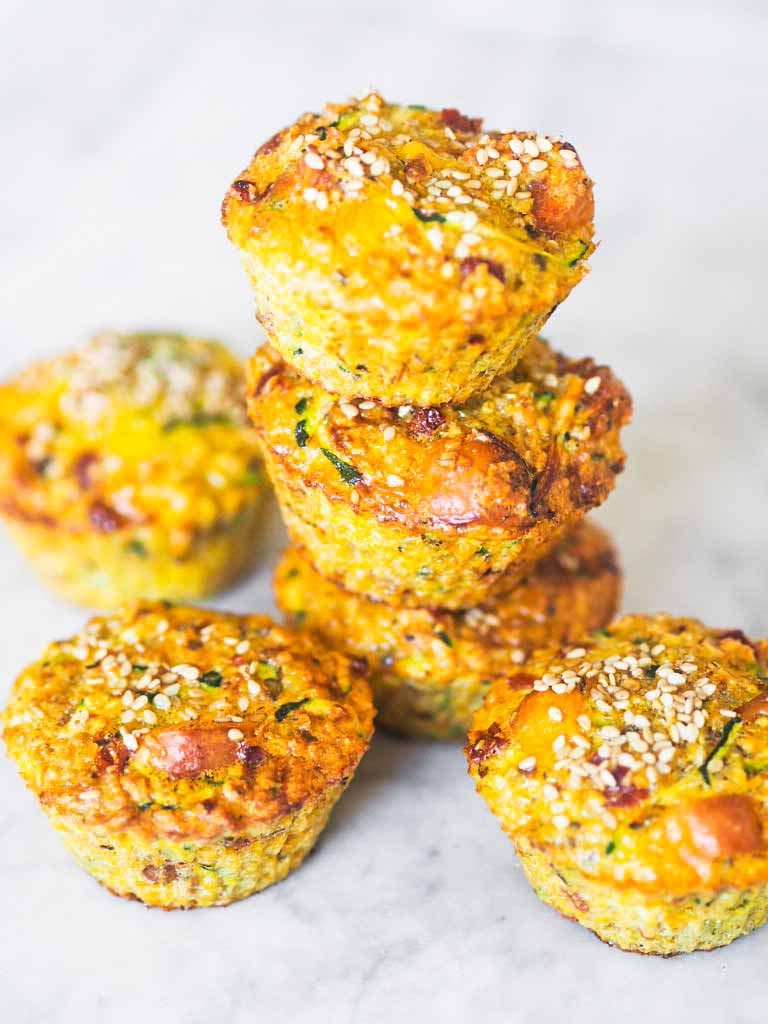 Madmuffins med kylling og squash 4 madmuffins med kylling