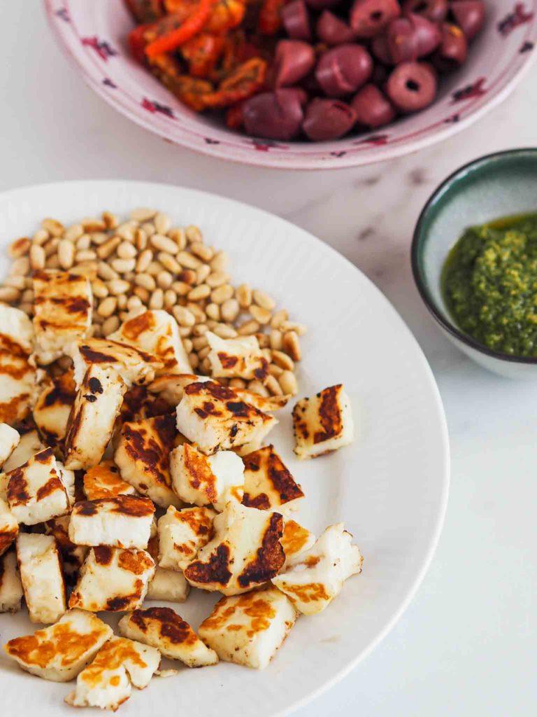 Stegt halloumi