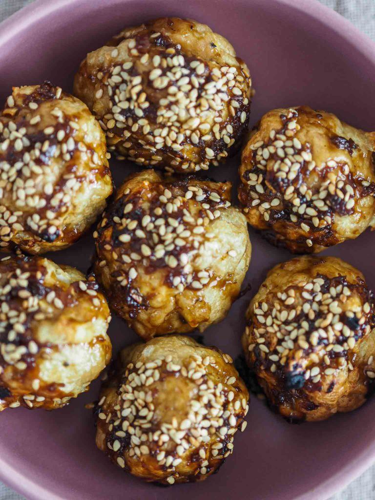asiatiske kyllingefrikadeller