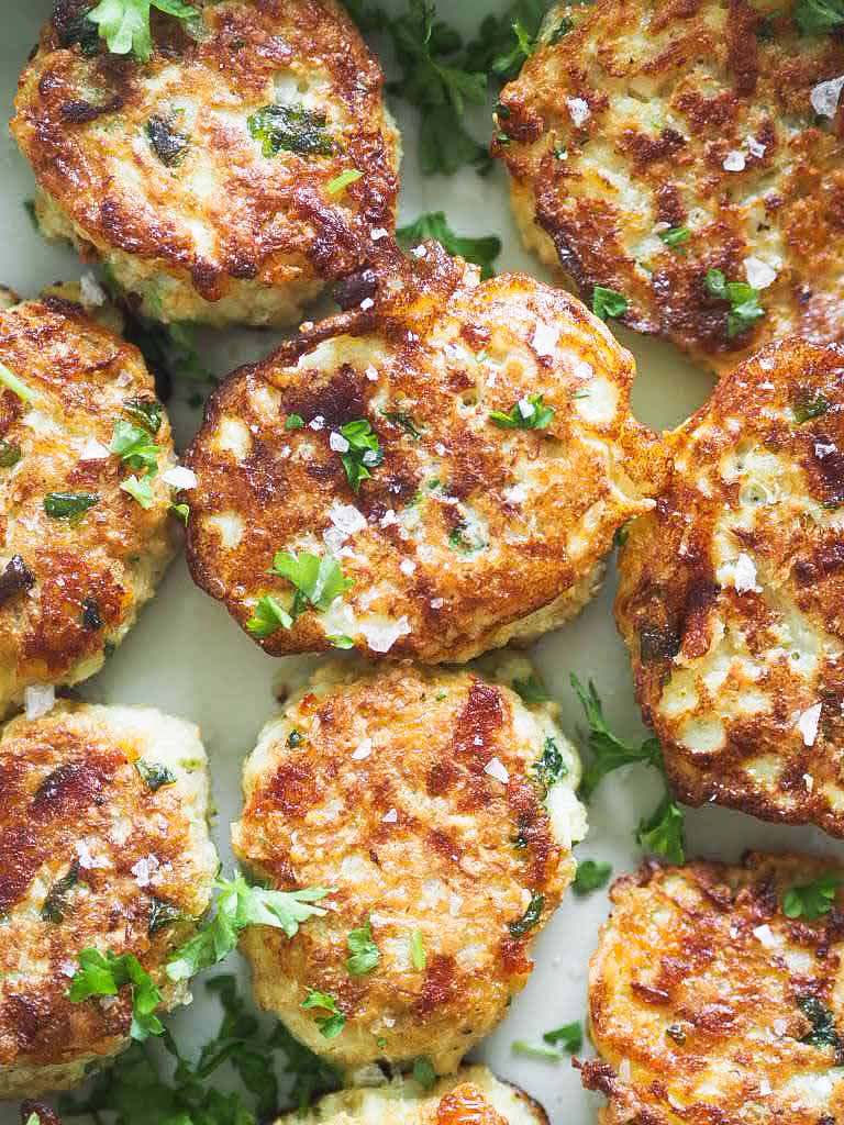 Nemme vegetariske blomkålsfrikadeller