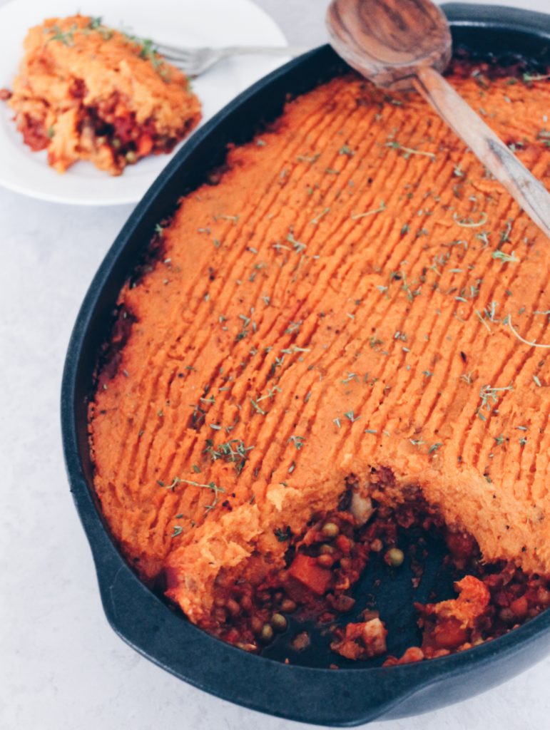 Vegansk shepherds' pie