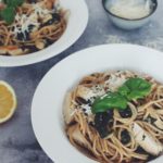 Citronpasta med kylling