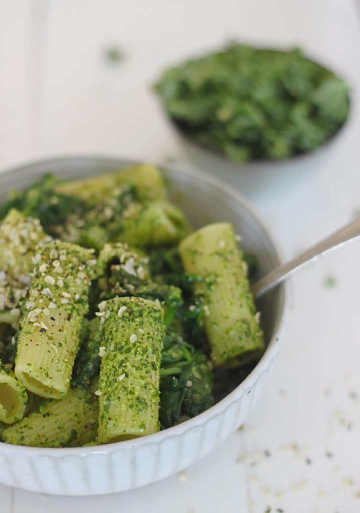 Pasta med hampefrøpesto 1