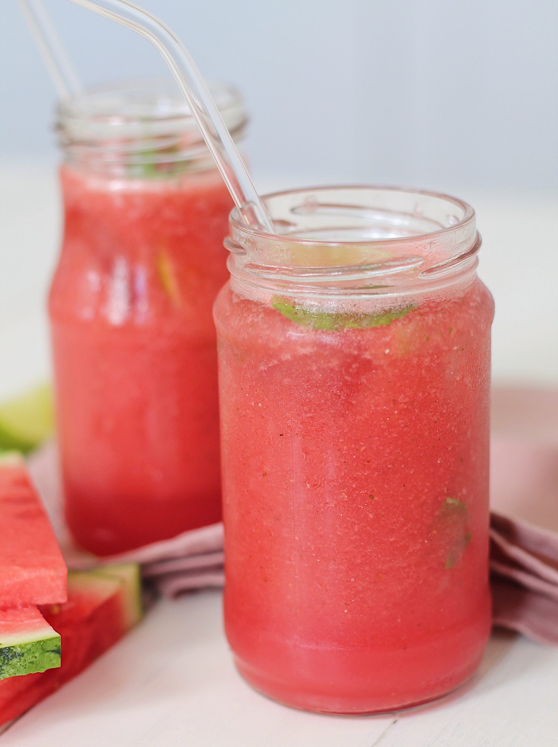 Vandmelon juice med jordbær, lime og mynte Beetroot Bakery