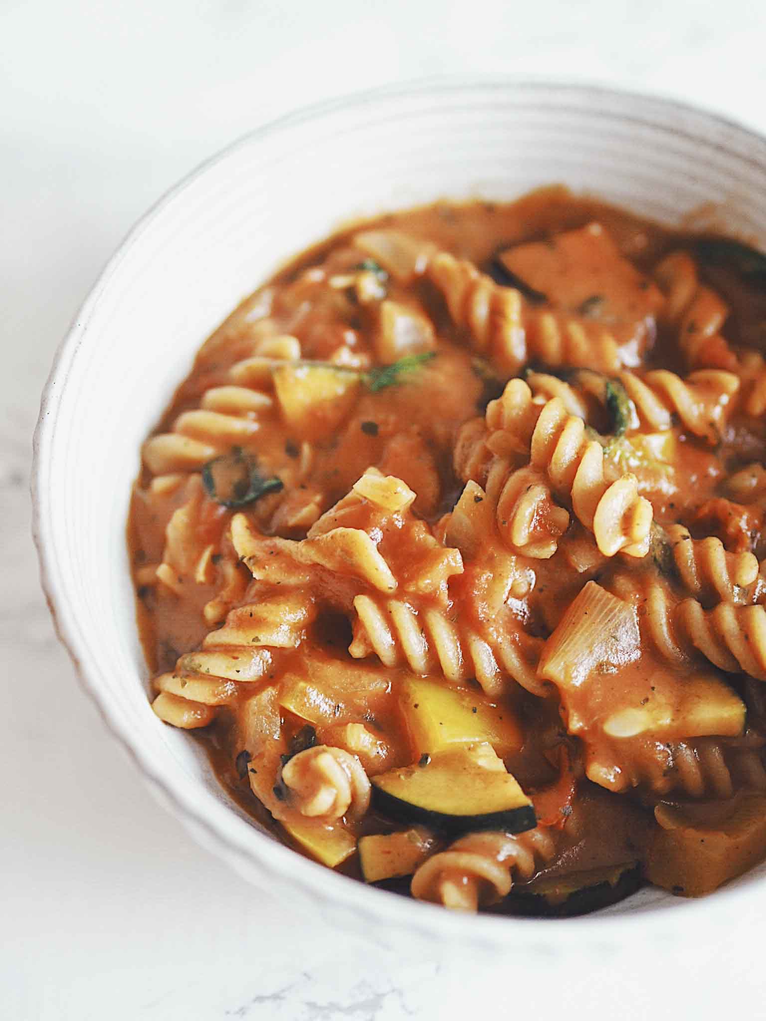 Vegetarisk one pot pasta