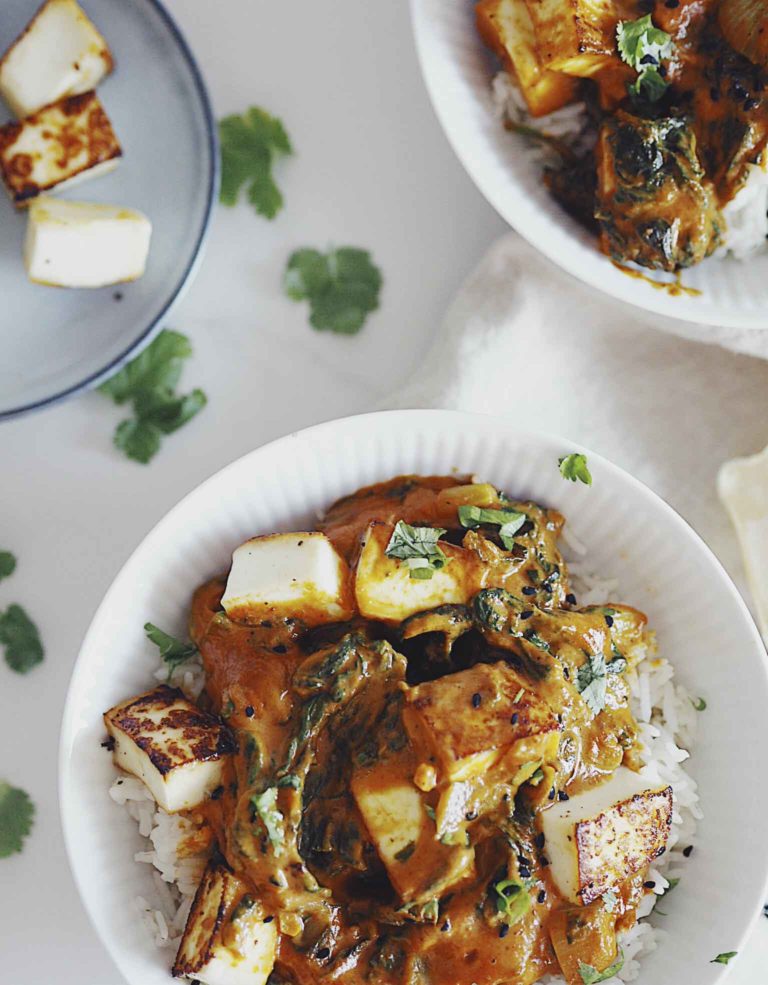 Paneer med spinat