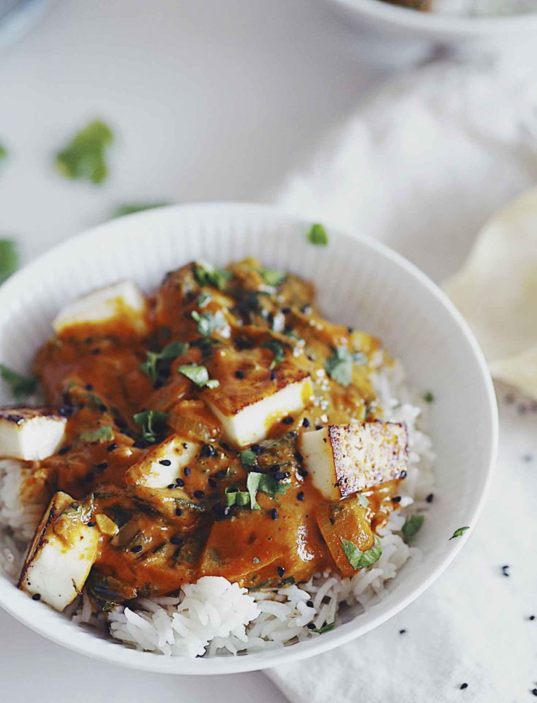 Paneer med spinat