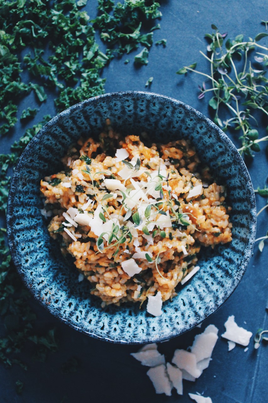 Sund risotto med butternut squash