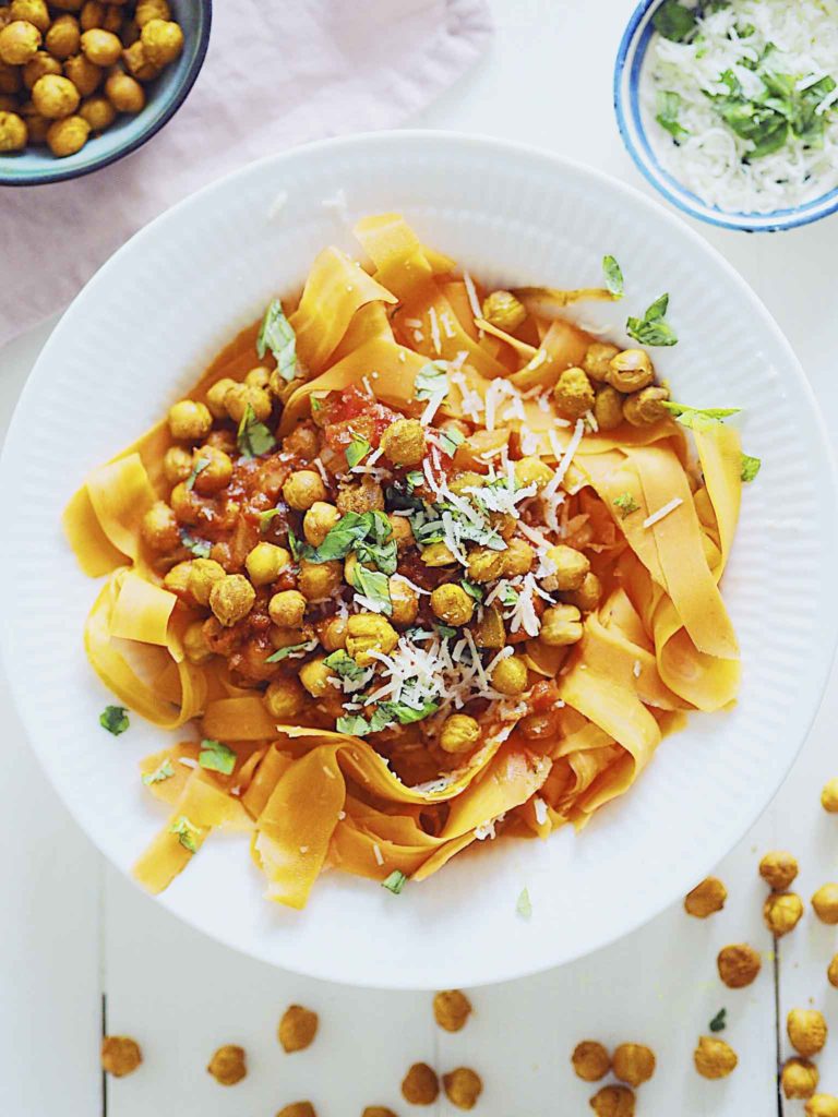 Kikærte bolo med gulerodsspaghetti 1