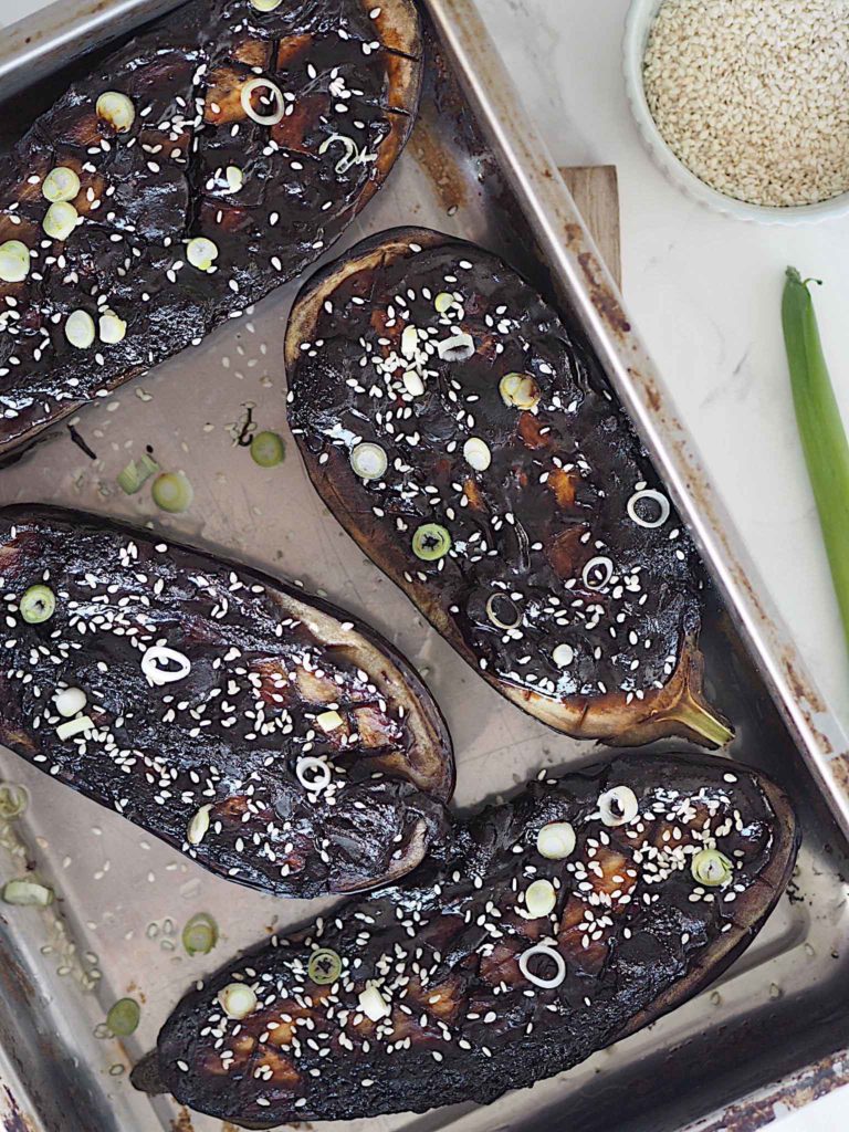 Misoglaseret aubergine