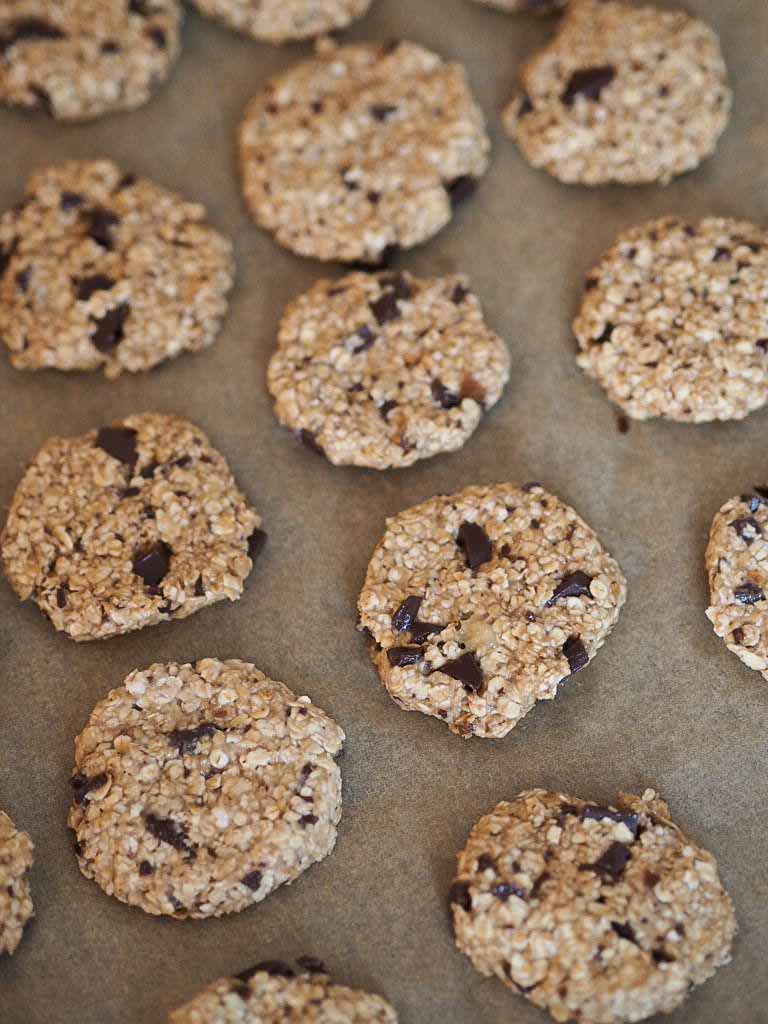 Sunde cookies med peanutbutter og mørk chokolade 2