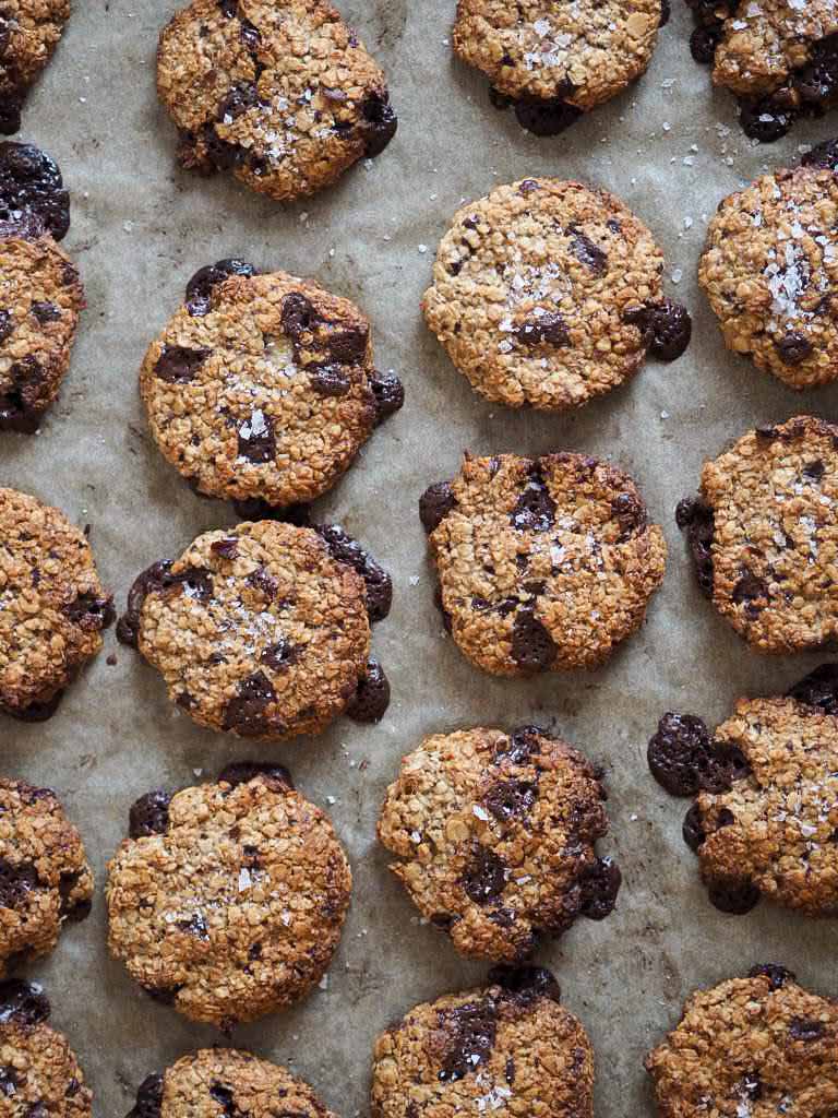 Sunde cookies med peanutbutter og mørk chokolade 5