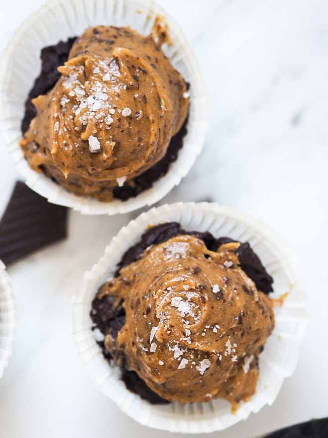 Chokolademuffins med sorte bønner