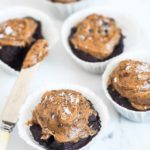 chokolademuffins med sorte bønner