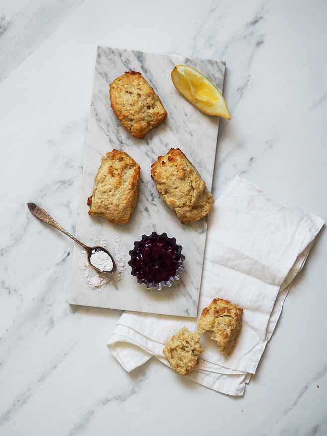 scones med citron og vanilje