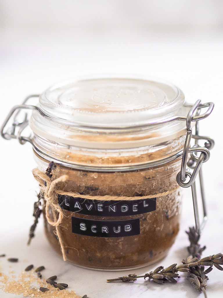 hjemmelavet bodyscrub med lavendel