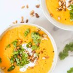 Butternut squash suppe med røde linser 1