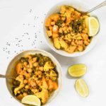 Vegetarisk ret med butternut squash