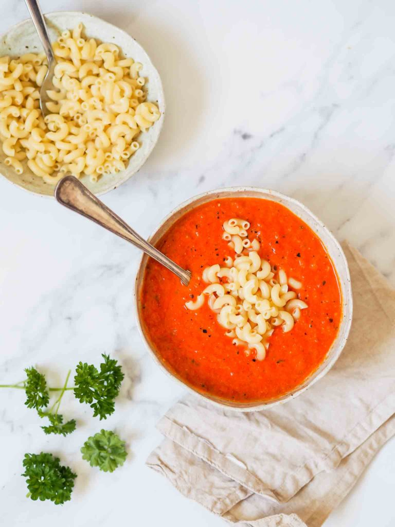 Nem tomatsuppe med mascarpone