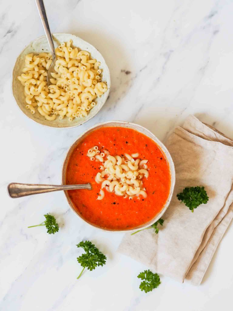 Nem tomatsuppe med mascarpone