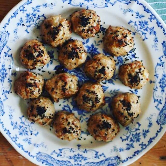 Kyllingefrikadeller med sticky marinade 3 Kyllingefrikadeller