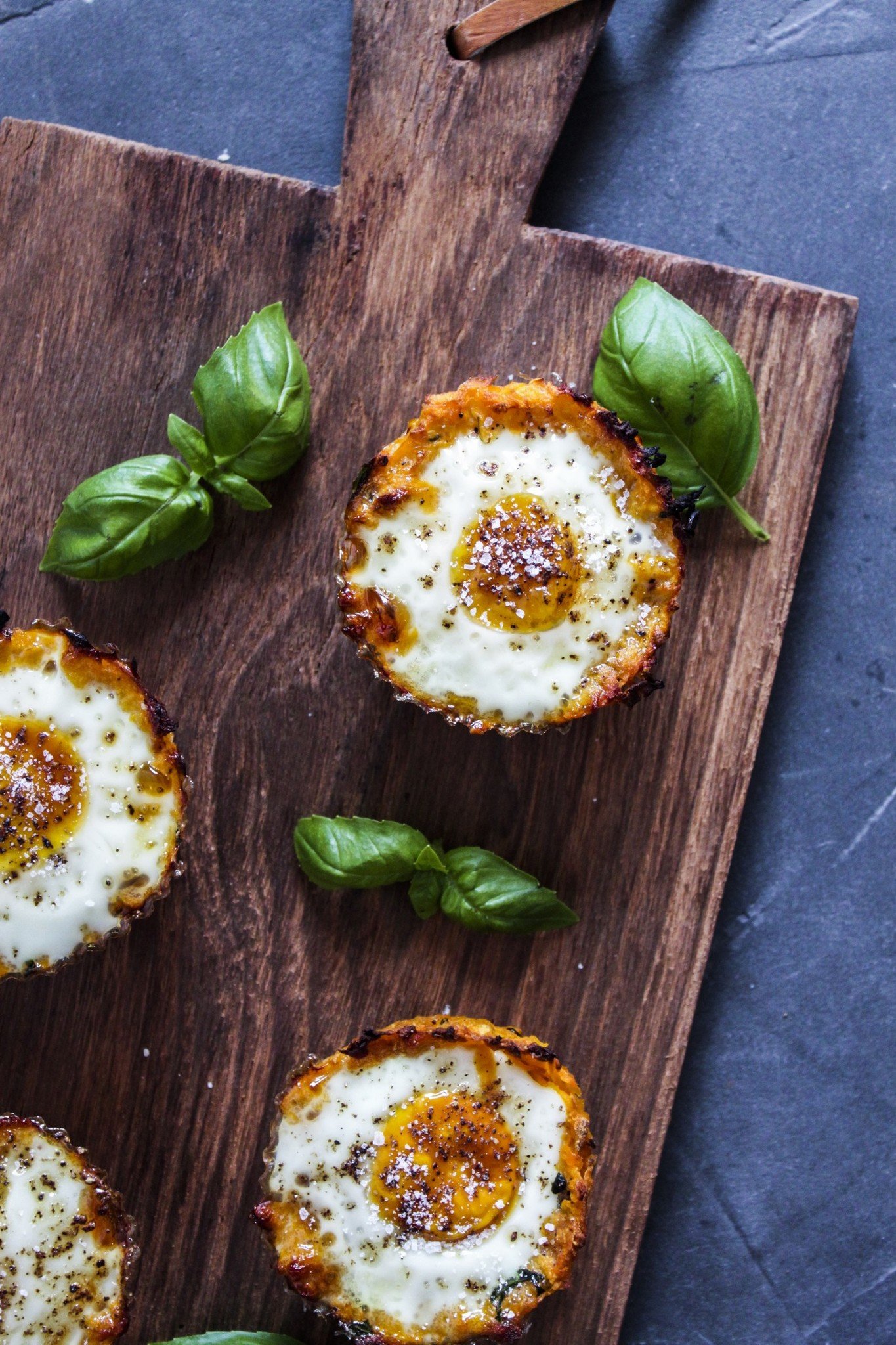 Sunde æggemuffins med sød kartoffel