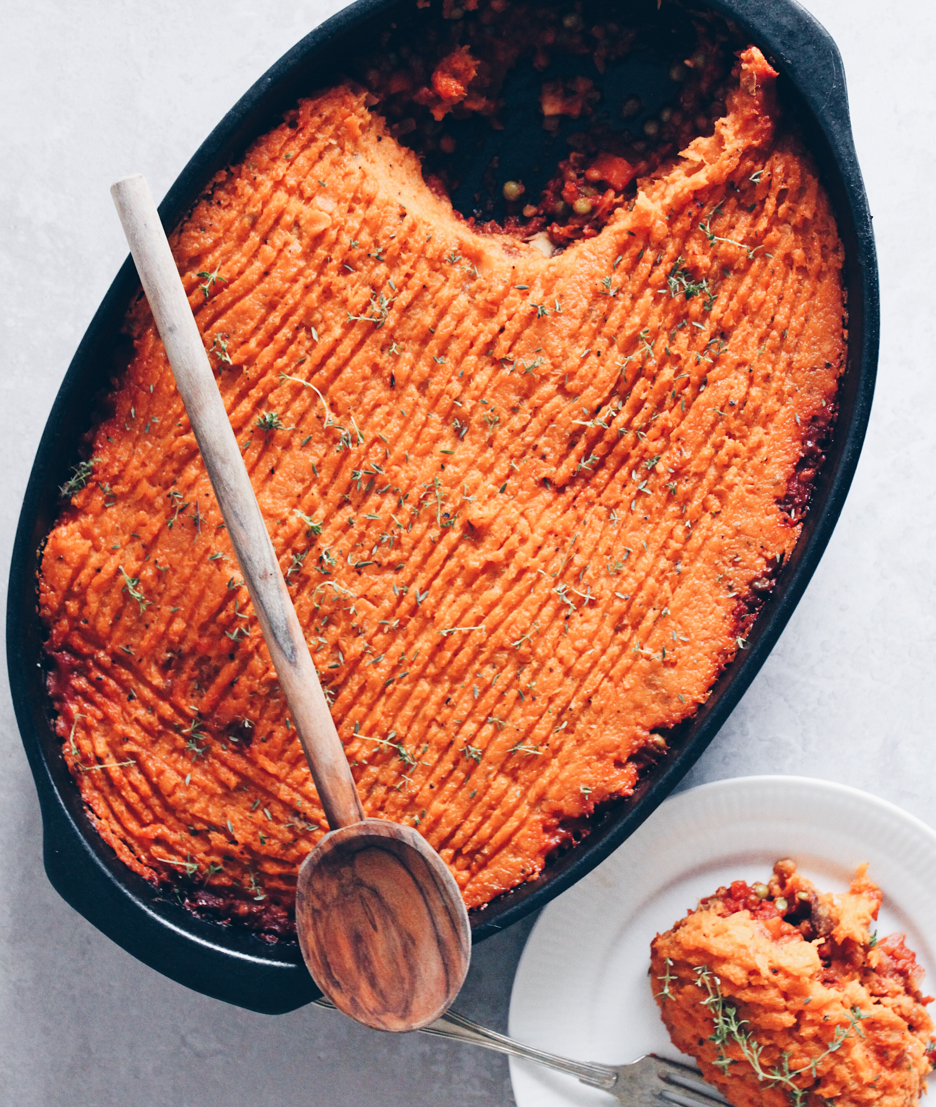 Vegansk shepherds' pie