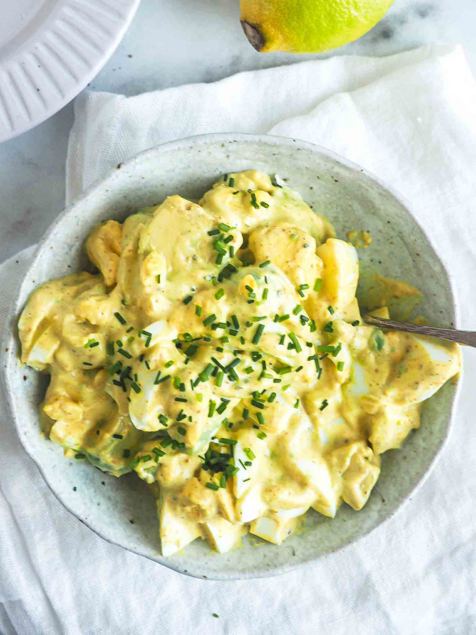 Sund æggesalat med avocado