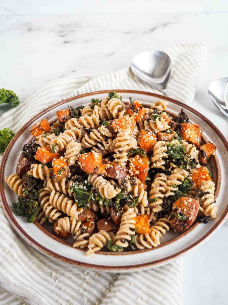 vegetarisk pastasalat