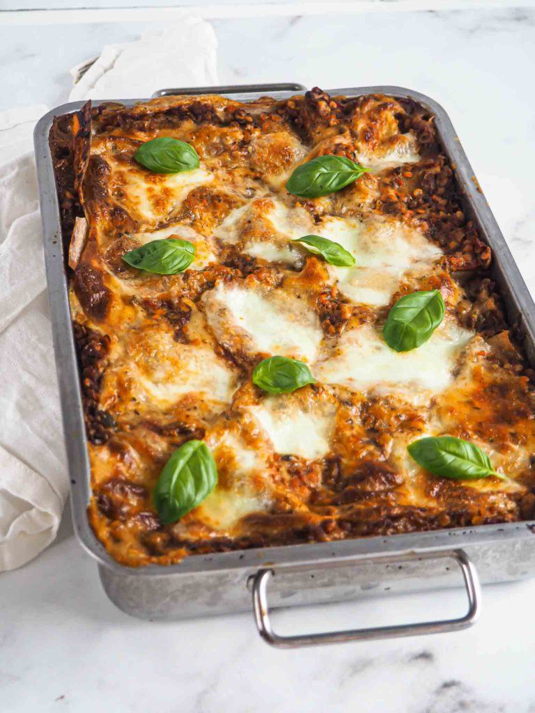 vegetarlasagne uden kød