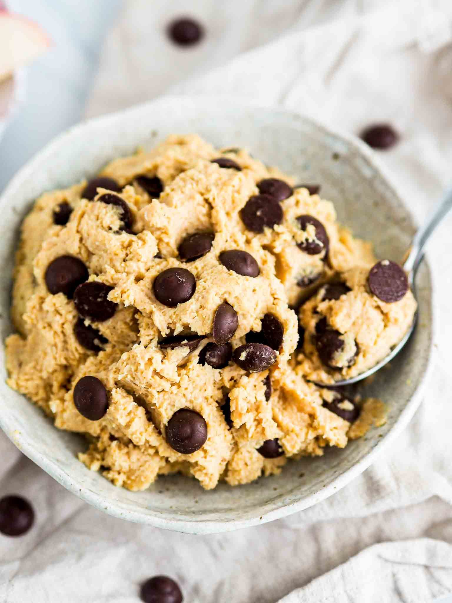 Rå cookie dough med kikærter