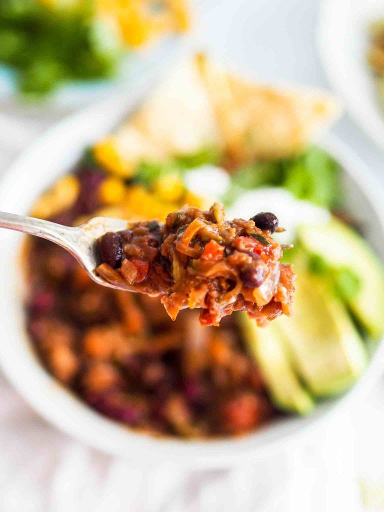 chili sin carne vegansk