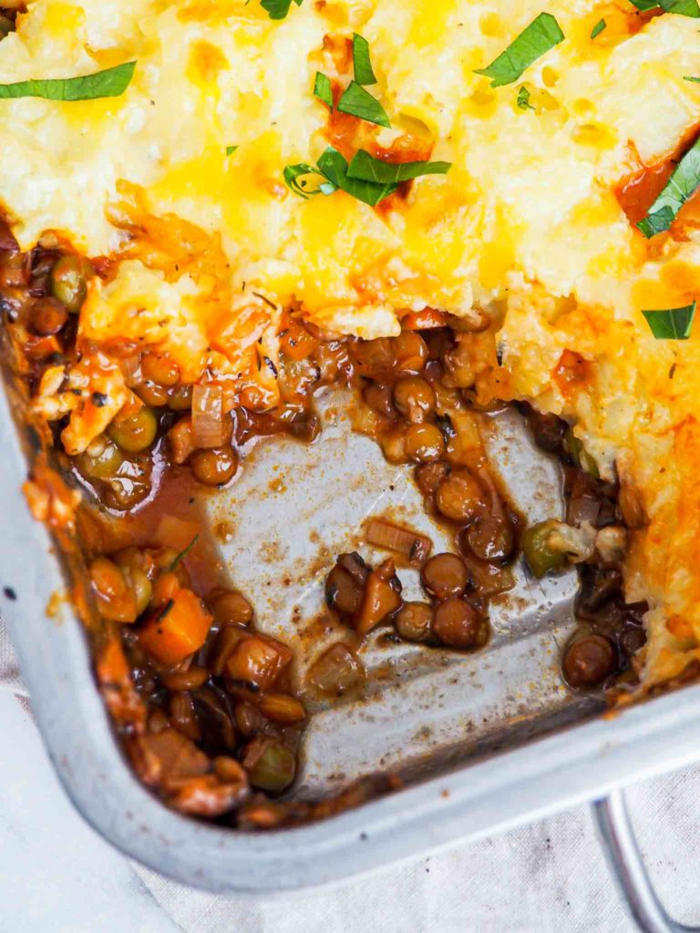 opskrift på vegetarisk shepherd's pie