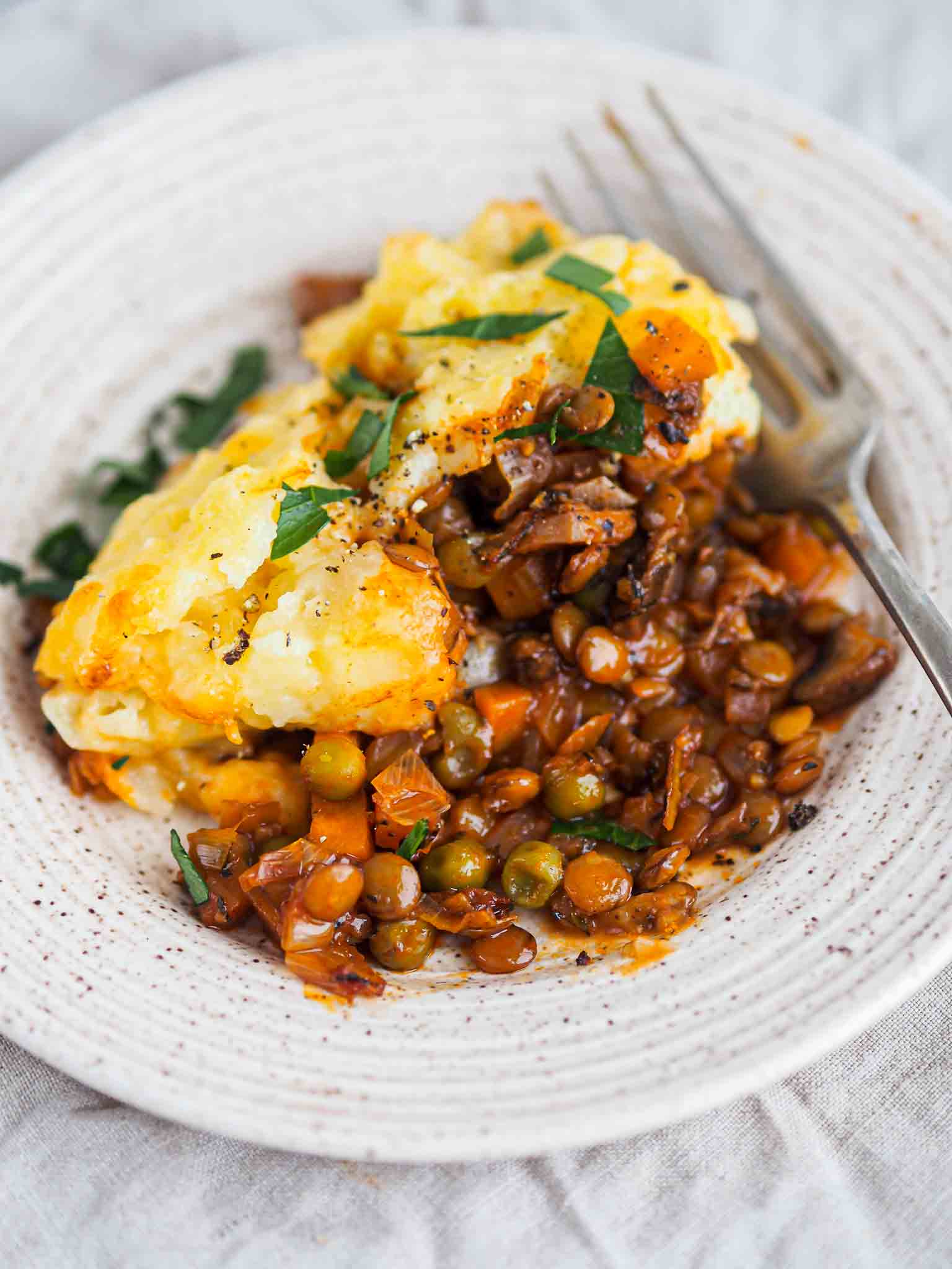 Vegetarisk shepherd's pie