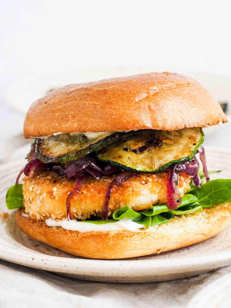 halloumi burger vegetarisk burger