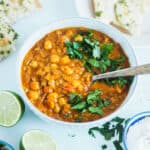 vegetarisk tikka masala med linser