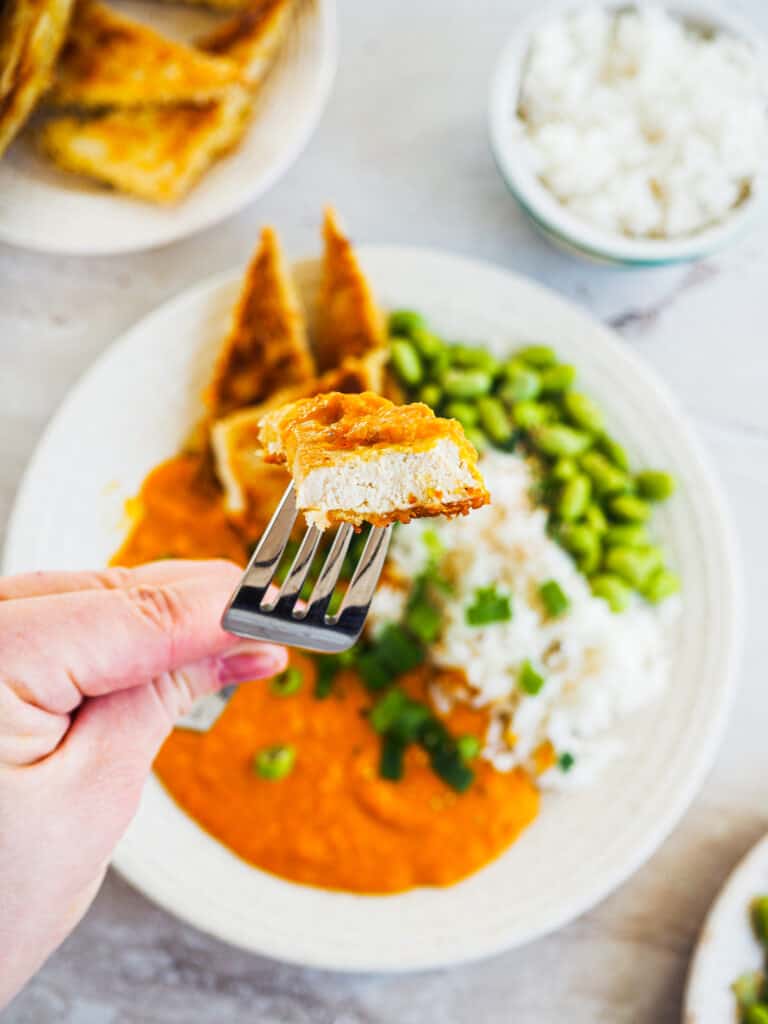 tofu stegt på panden