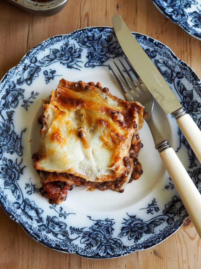 Et stykke beluga lasagne