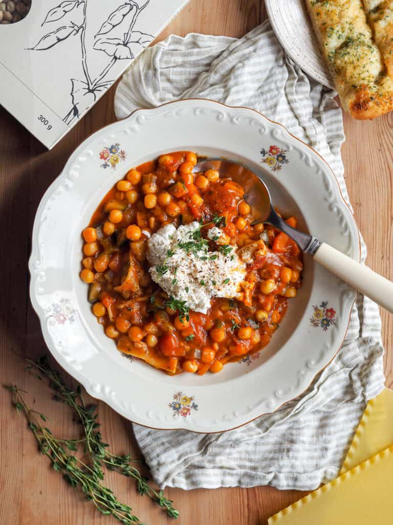 vegetarisk lasagnesuppe med ingrid ærter