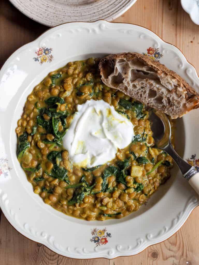 grøn dahl servering