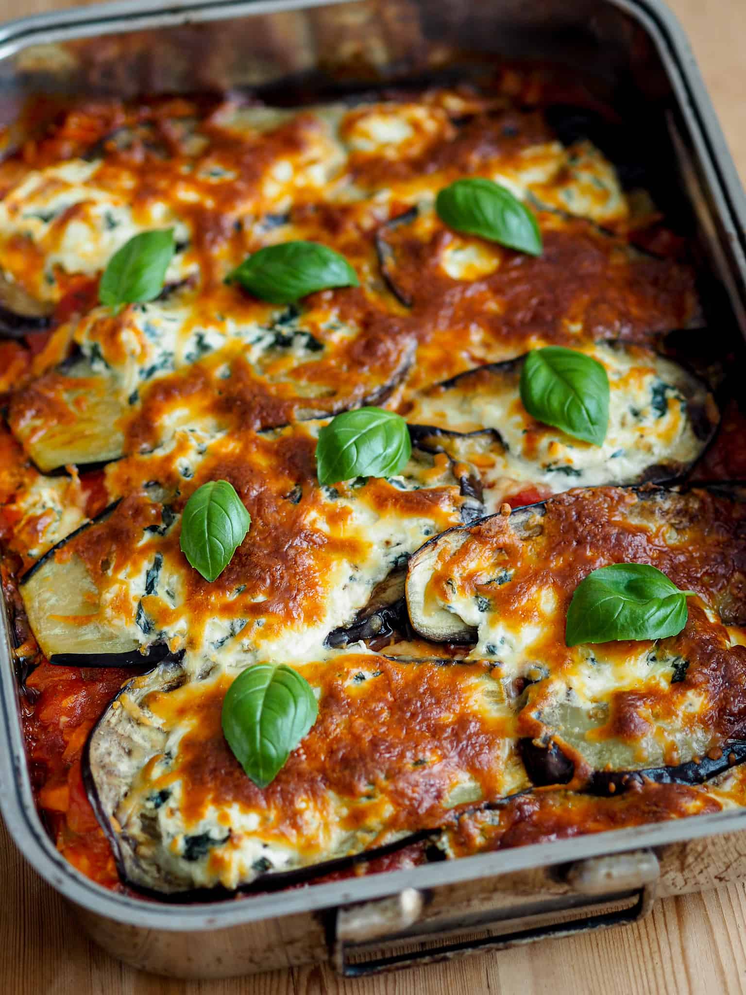 Aubergine lasagne