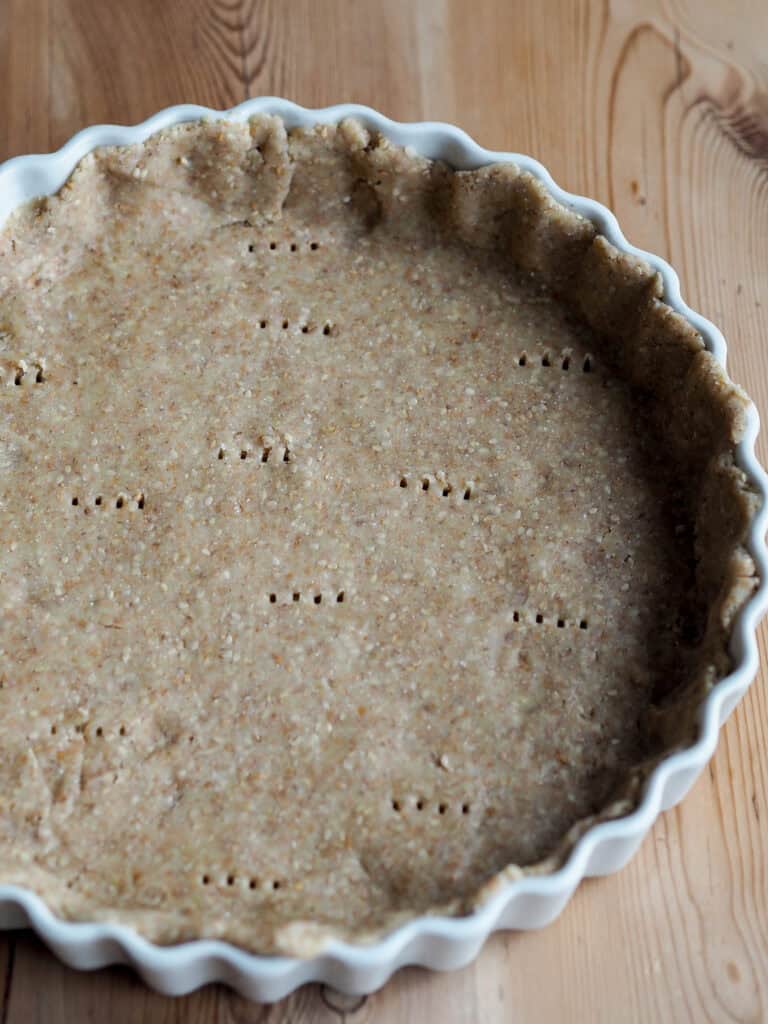 vegetarisk porretærte