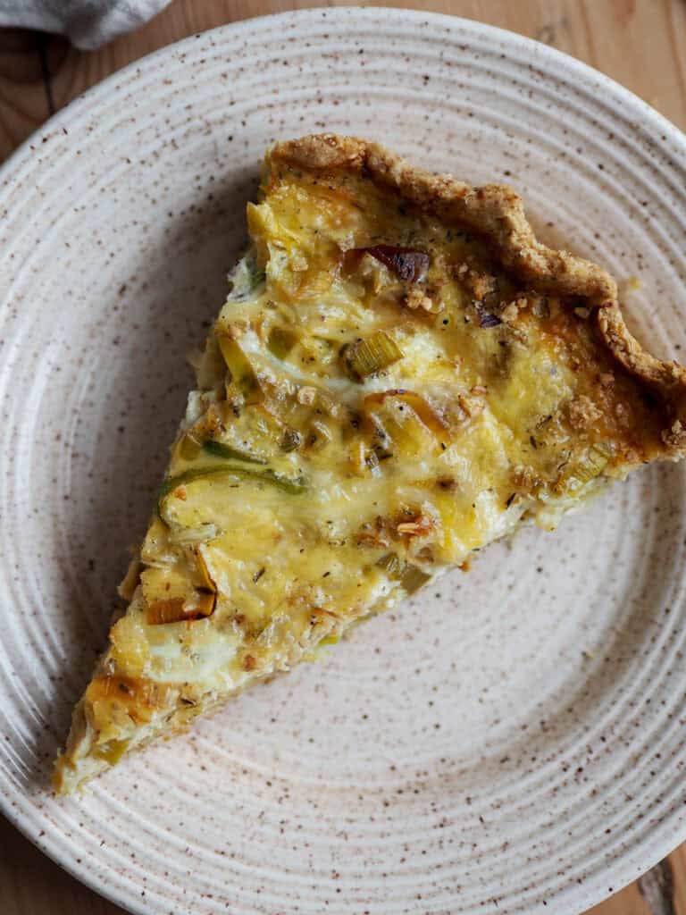 vegetarisk porretærte