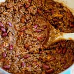 Gryde med chili sin carne med belugalinser