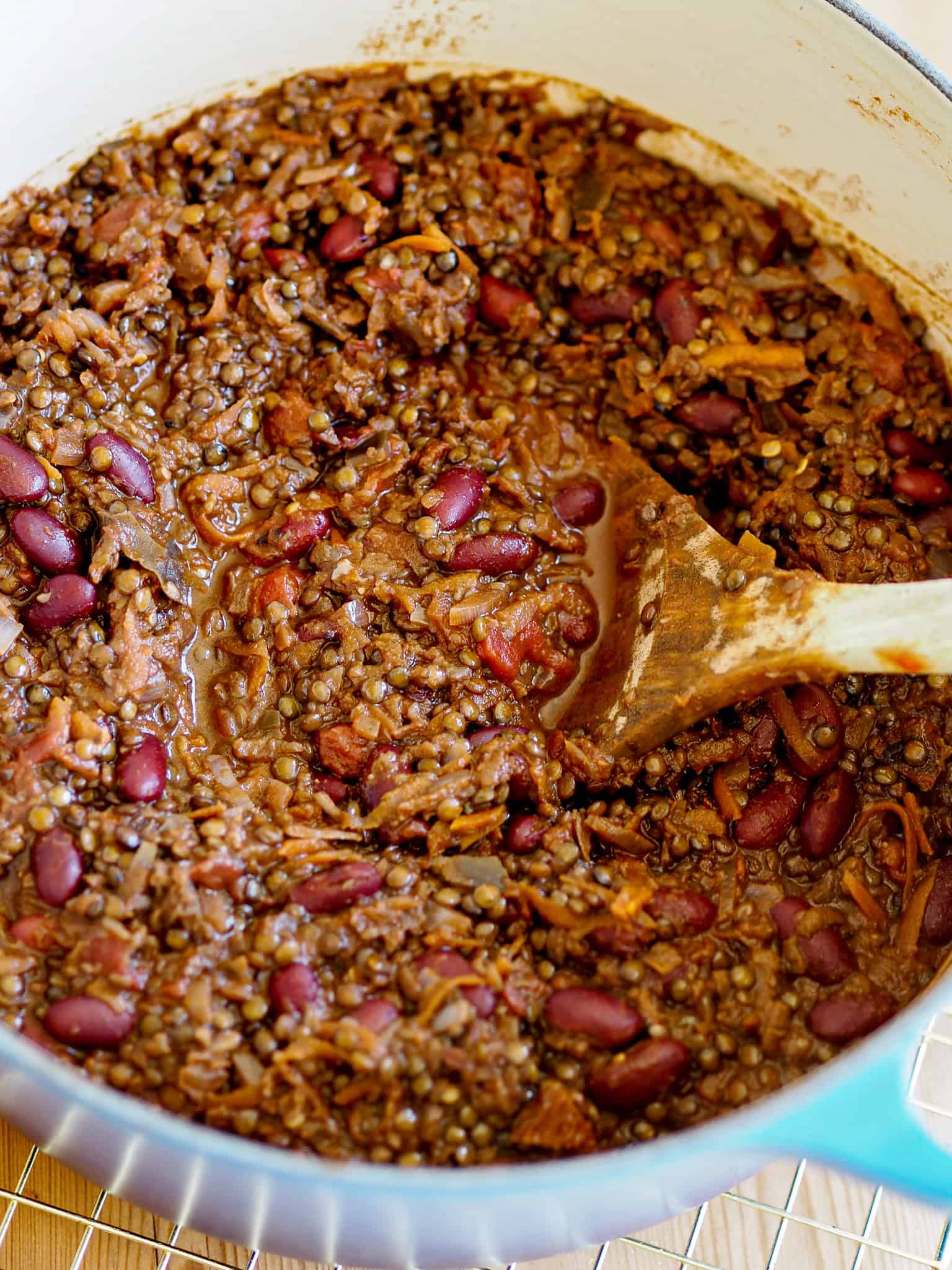 Chili sin carne med belugalinser