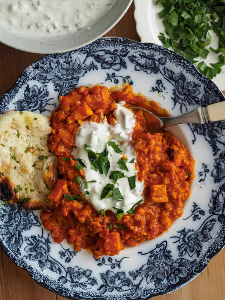 dahl med søde kartofler