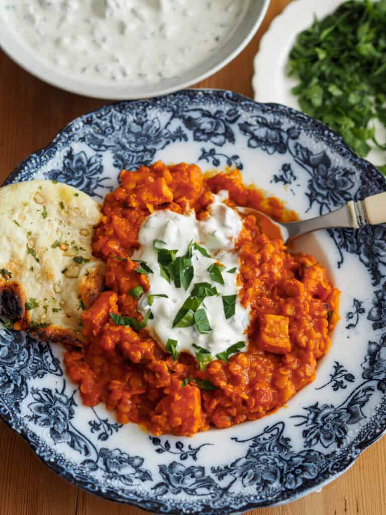 dahl med søde kartofler