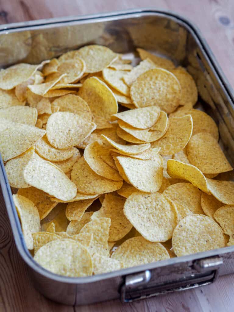 Vegetar nachos med belugalinser