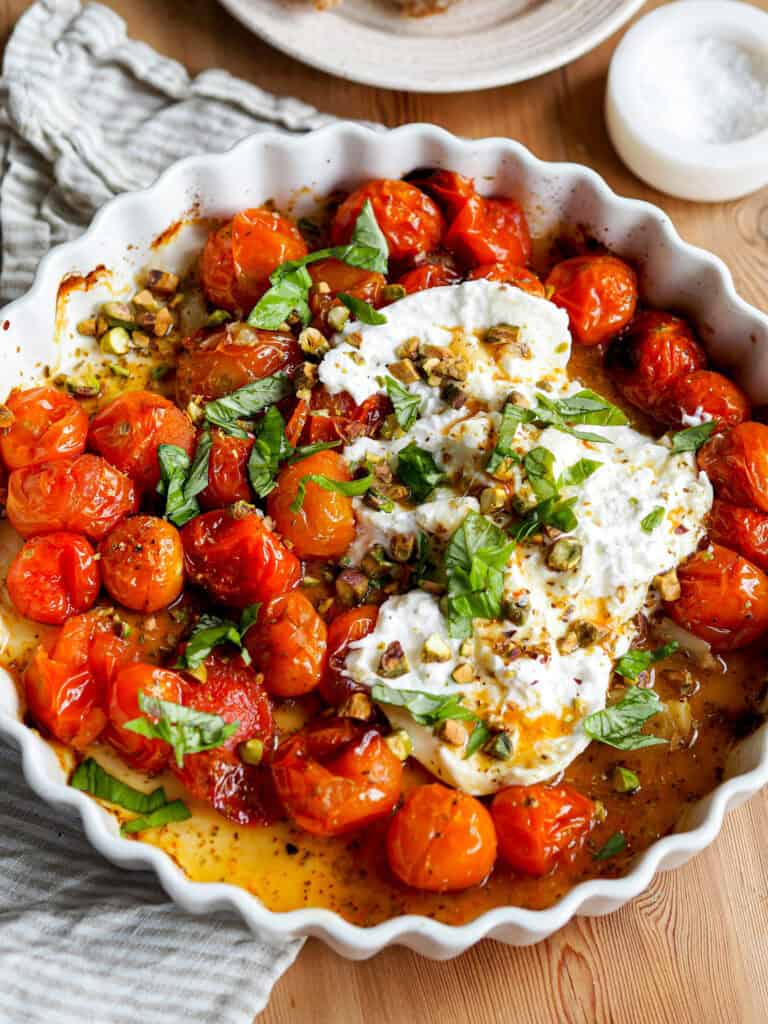 Bagte tomater med burrata