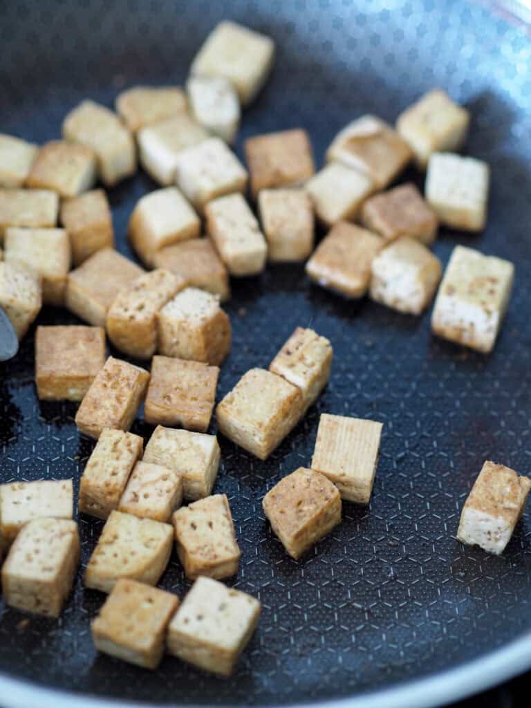 Stegte tofutern